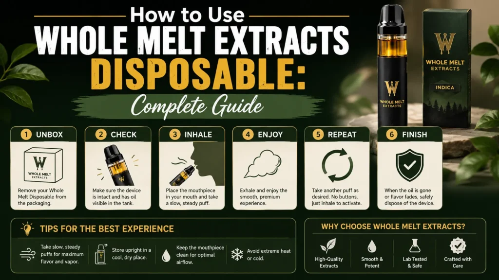 How to Use Whole Melt Extracts Disposable