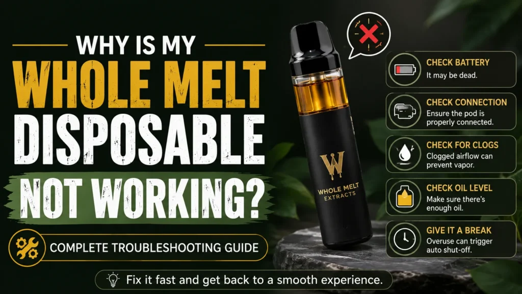 Why Is My Whole Melt Disposable Not Working