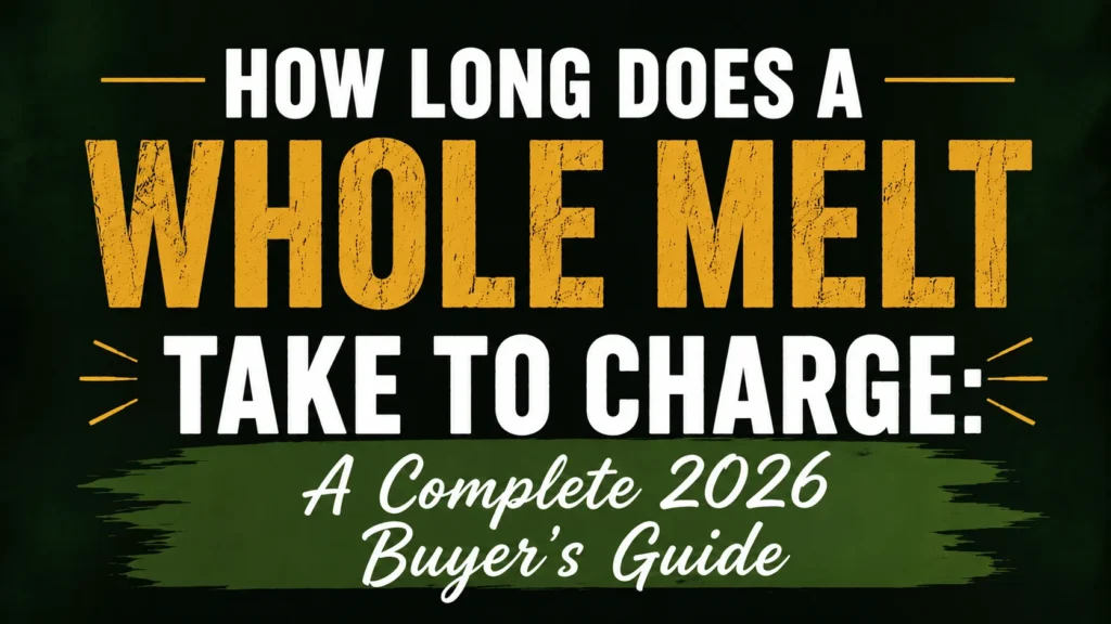 how long does a whole melt take to charge